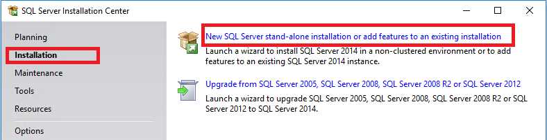 SQL 2014 Install