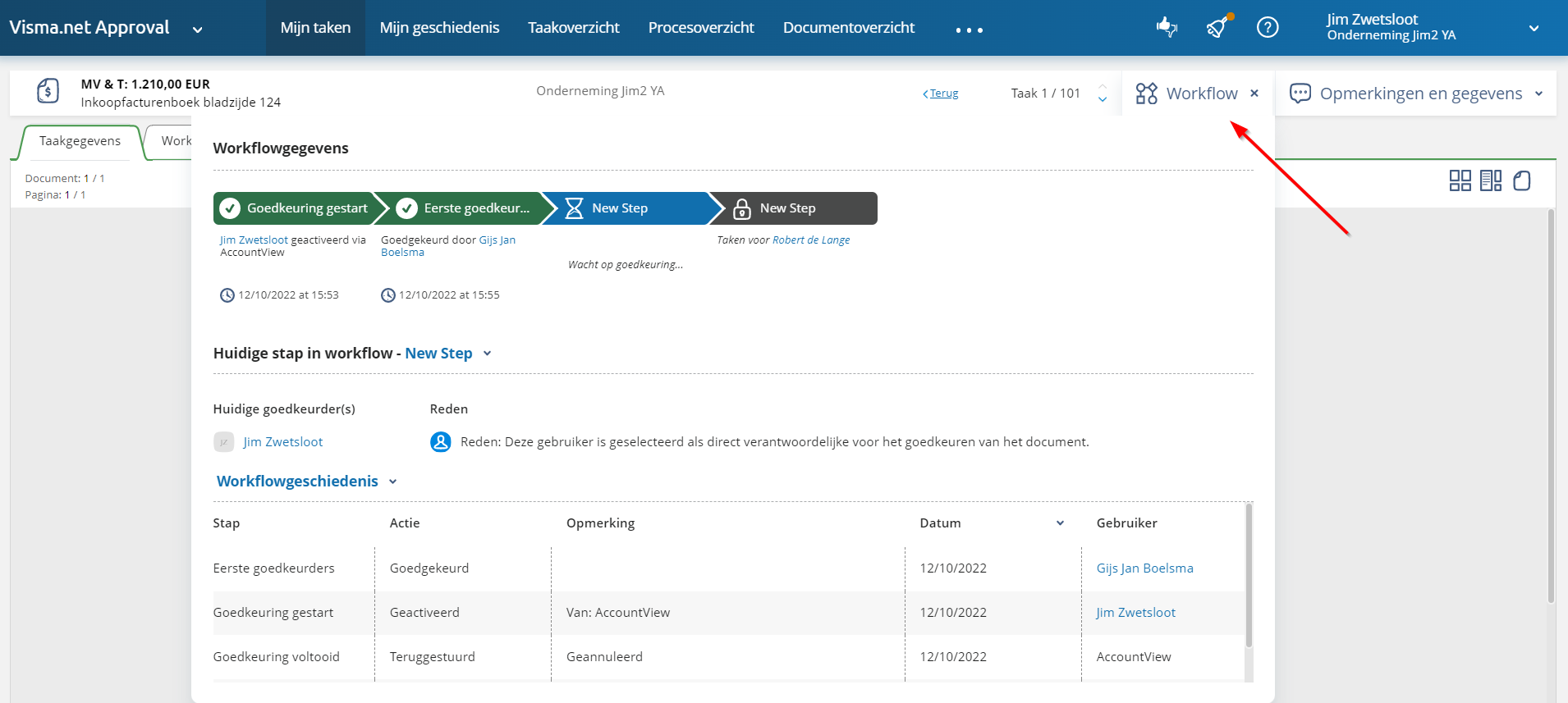 Workflowgegevens vernieuwd in Visma.net Approval - Visma Community