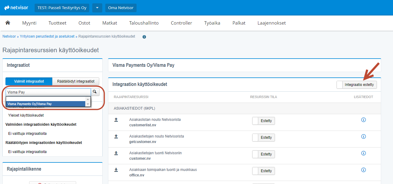 Netvisor integraation käyttöönotto - Visma Community