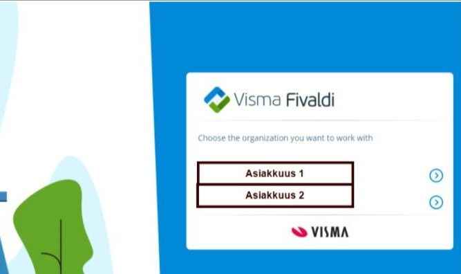 Yhden Connect-tunnuksen käyttäminen eri asiakasymp... - Visma Community