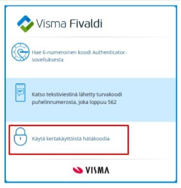 Authenticator-sovelluksen käyttöönotto uudelle lai... - Visma Community