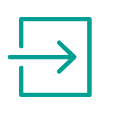 Login icon blue green.png