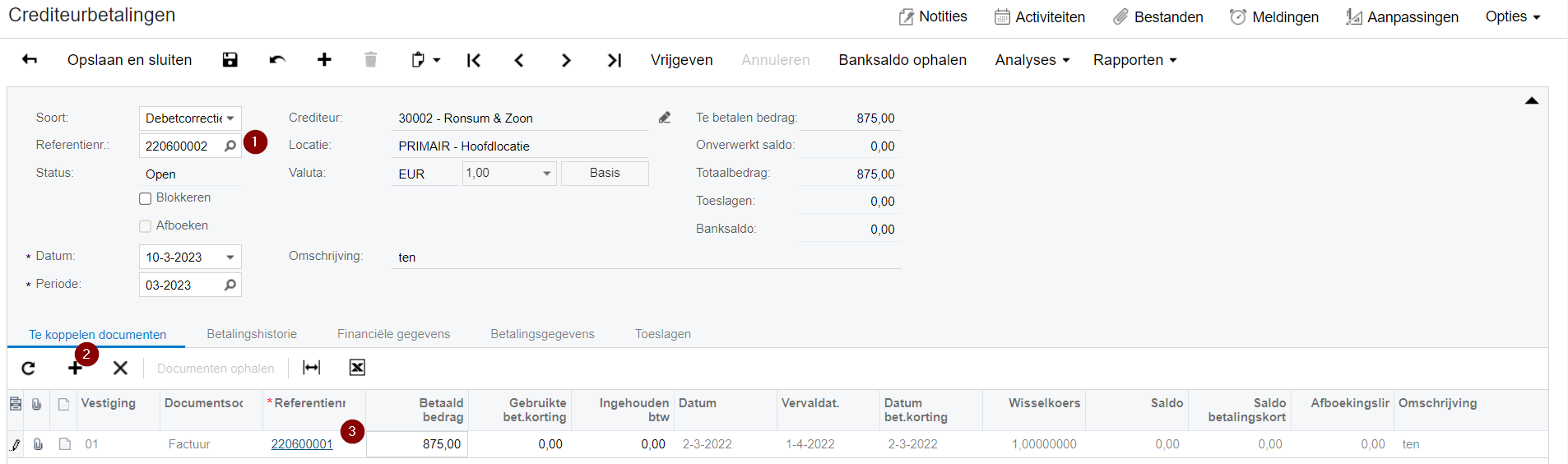 Debet en credit facturen tegen elkaar wegboeken Visma Community
