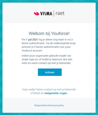 Volgende Stap Nieuwe Inloggen “Youforce Medewerker... - Visma Community