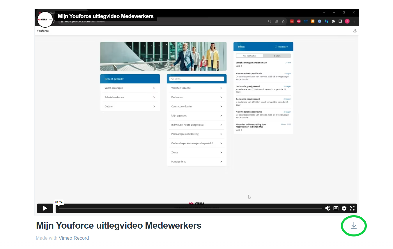 Algemene Uitlegvideo Mijn Youforce Voor Medewerker... - Visma Community