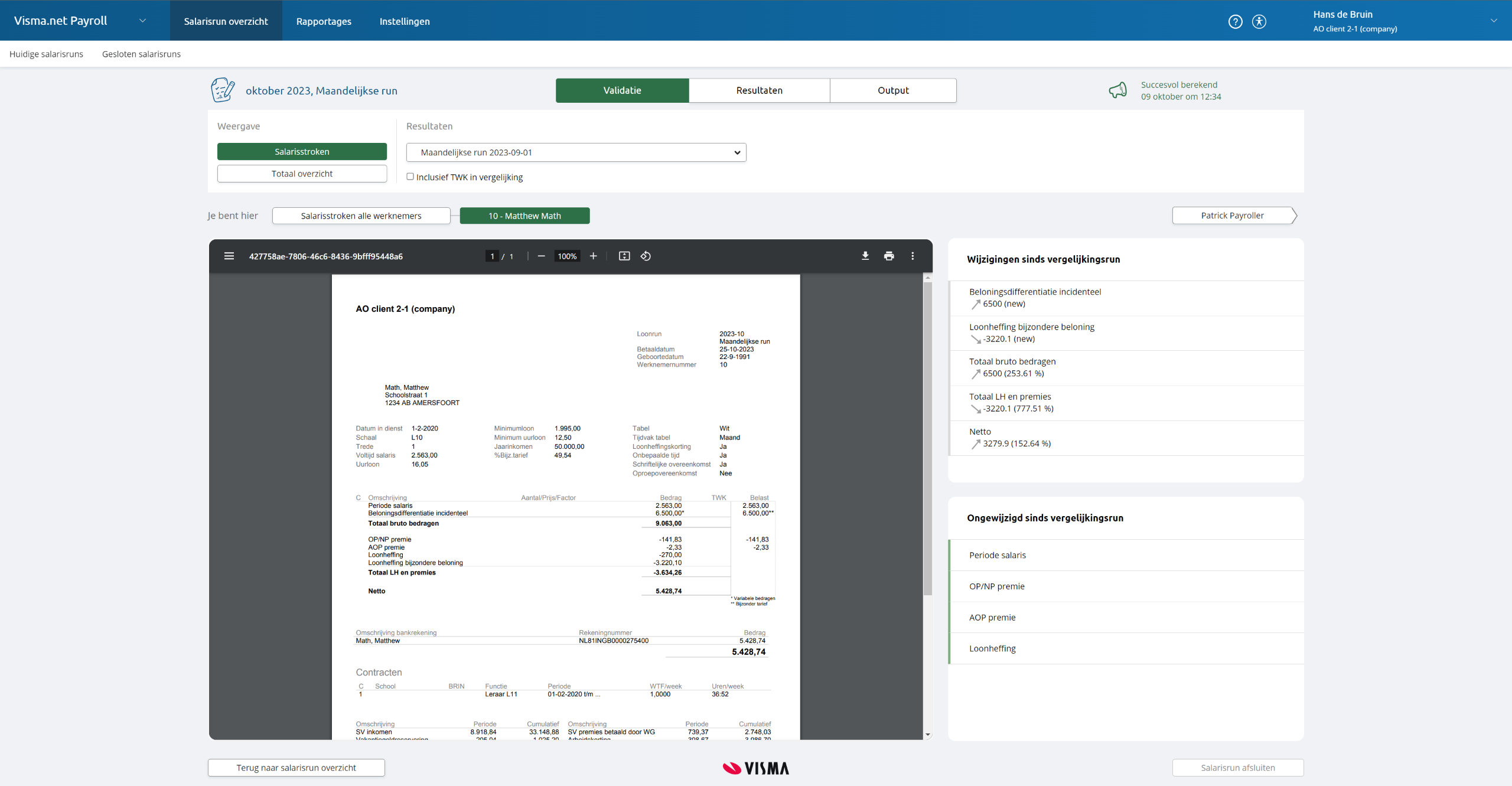 Handleiding / Release notes Payroll Nex Visma Community