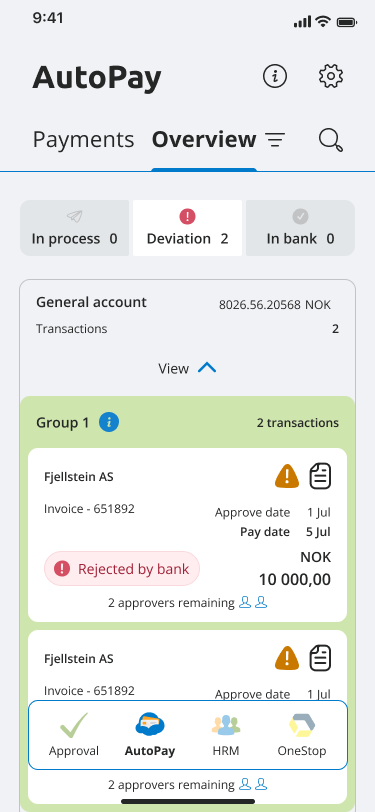 Autopay i appen Visma manager - Översiktsida - Visma Community