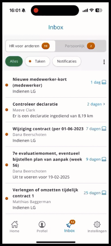 youforce App inbox recording.gif