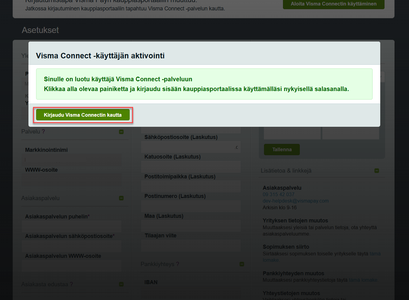 Visma Connectin käyttöönotto - Visma Community