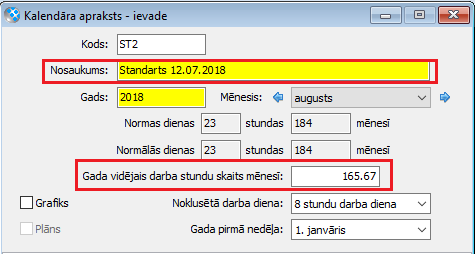 Gada Videjais Darba Stundu Skaits Menesi No 12 07 Visma