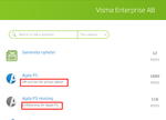 Product description in the nodes list