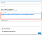 Click 'edit properties' on a conversation style in the community structure, then add a description.