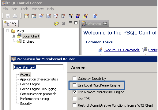 PSQL client - disable Local Microkernel Engine.PNG