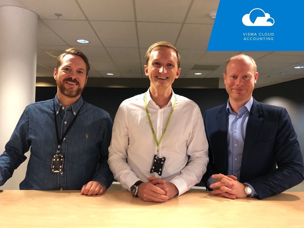 Både Ole Hasven, Henrik Jacobs og Raimond Brekke står på scenen under årets Visma Cloud Accounting '18. De håper på å treffe nettopp deg!
