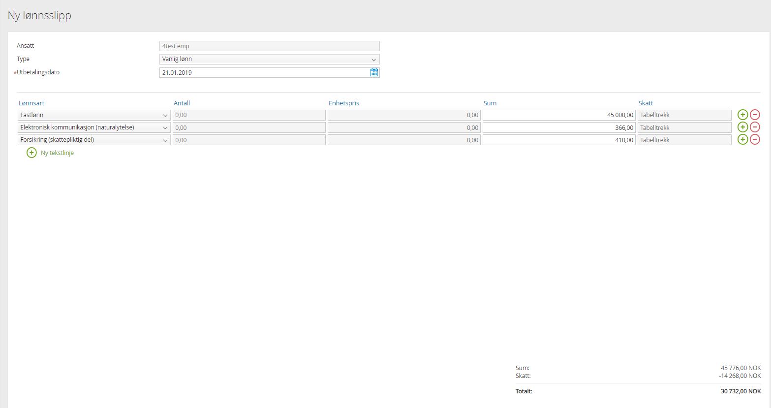 Skatteberegning I Visma Eaccounting Lonn Visma Community