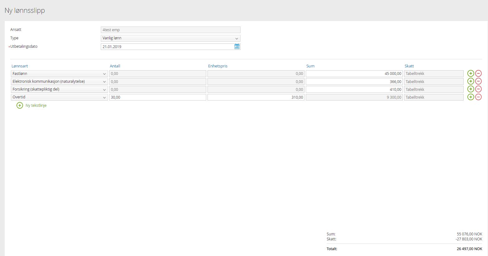 Skatteberegning I Visma Eaccounting Lonn Visma Community