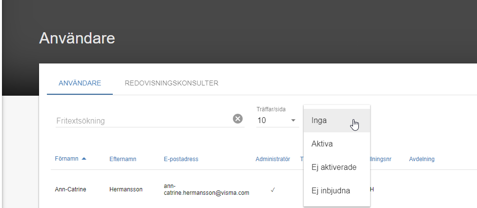Filtrera på status i Expense.png