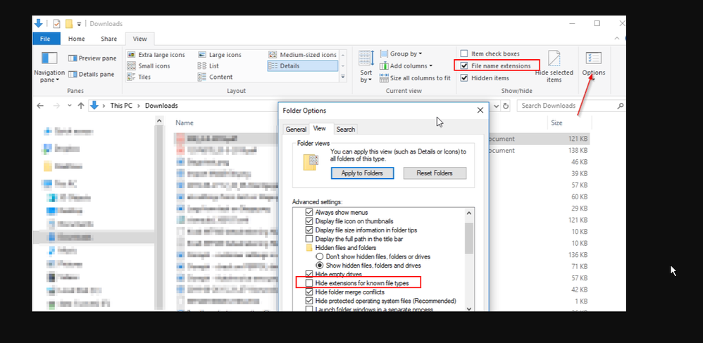 Printscreen Windows-verkenner