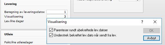Settes opp i Bedriftsopplysninger