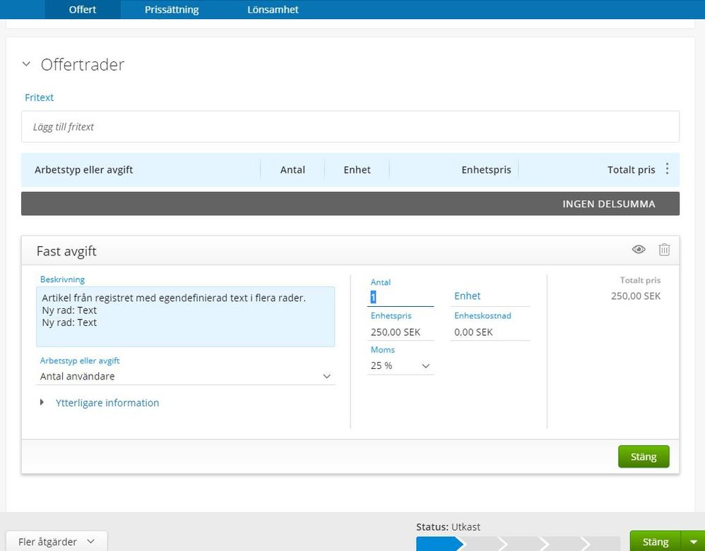 Skapa Faktura Med Samma Innehåll Som Offerten - Visma Community