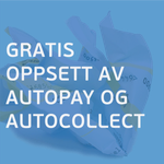 Vi tilbyr gratis oppsett av tjenestene AutoPay og AutoCollect