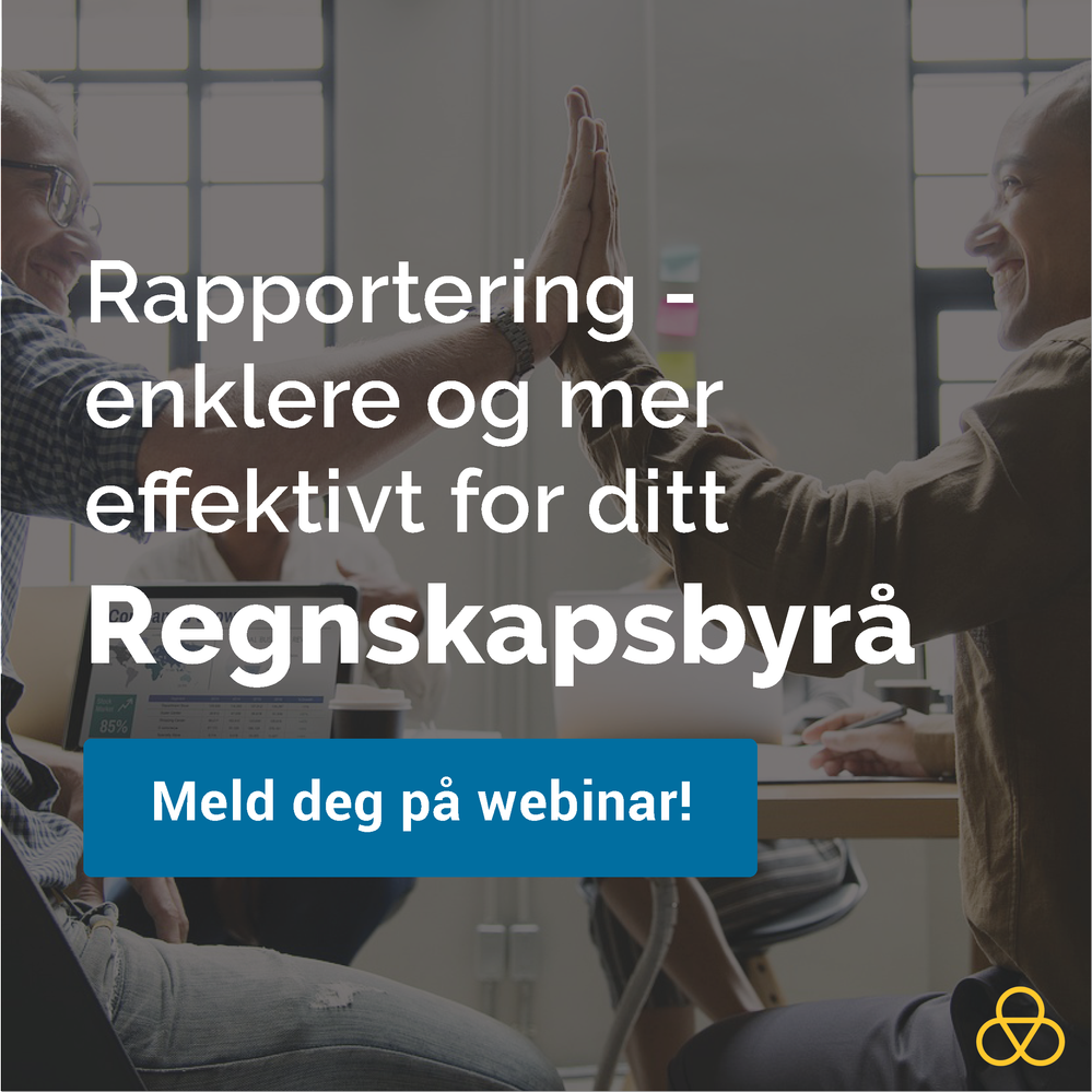 OneStop Reporting er integrert med markedets mest populære regnskapssystemer, dette betyr at ditt regnskapsbyrå kan få en rapporteringsløsning som effektiviserer rapporteringen for deres kunder på flere systemer. I OneStop Reporting får dere bilagsvisning, automatisk utsendelse, et stort bibliotek med standard rapporter og muligheten til å skreddersy egne rapportmaler. Et verktøy som dekker så og si alle behov som regnskapsbyrået måtte ha. Meld deg på webinar og se mer.