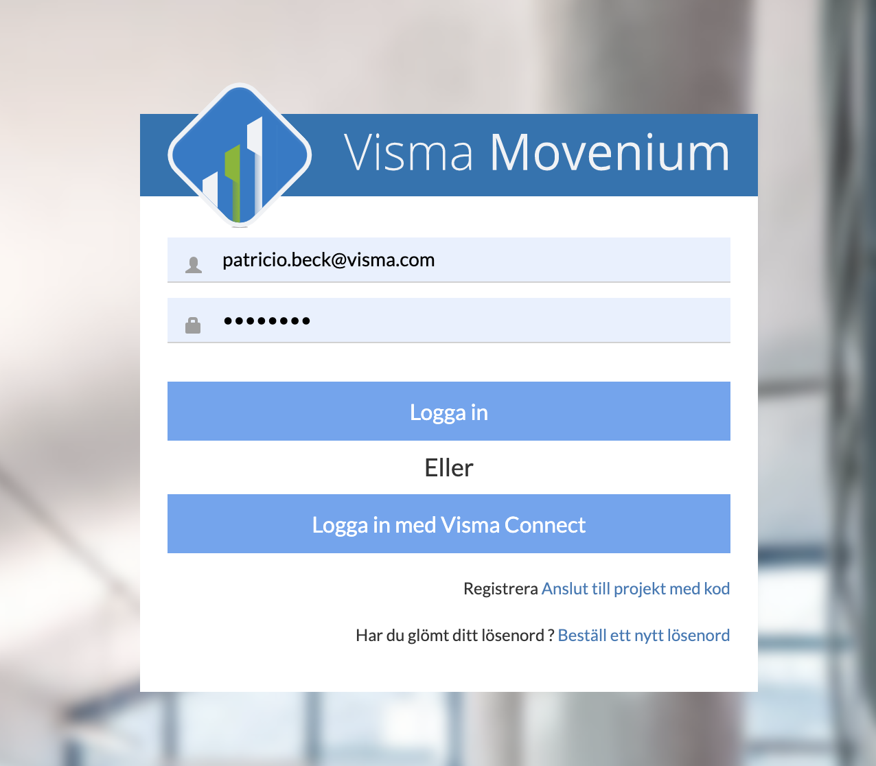Hur loggar jag in i Visma Construction? - Visma Community