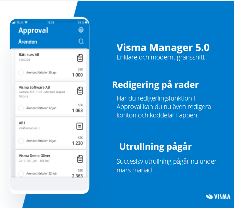 Visma.net Approval - Visma Manager Appen Har Nytt ... - Visma Community