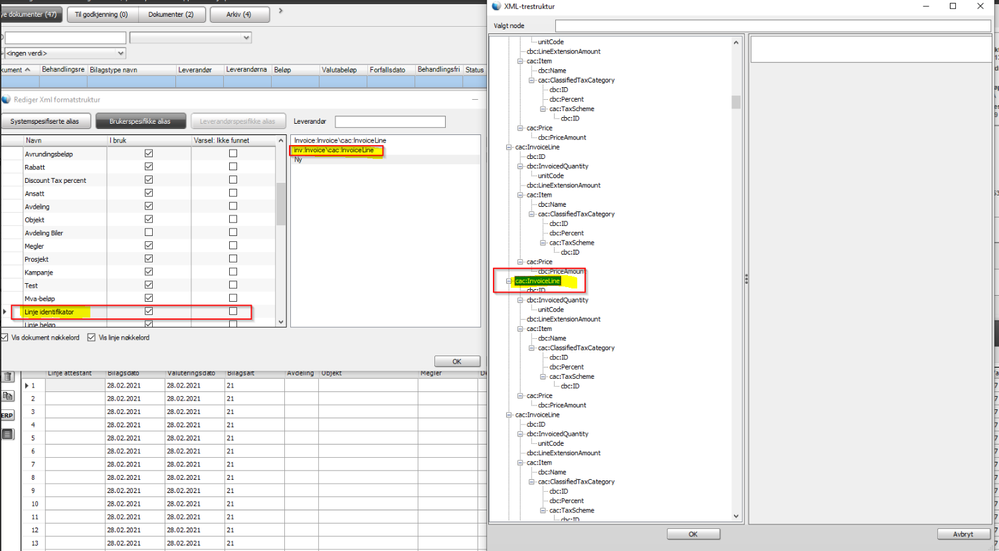 XML ordliste