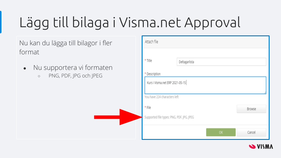 Visma.net Approval Support För Att Lägga Till Bila... - Visma Community