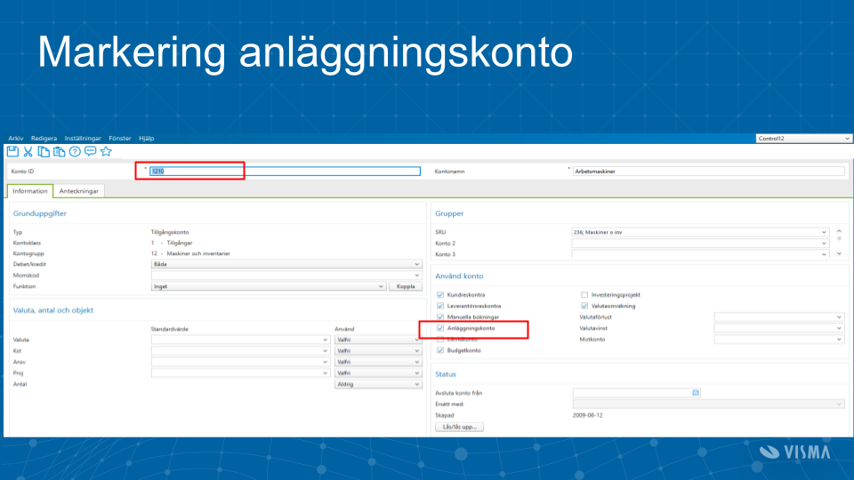 Markering anläggningskonto.png