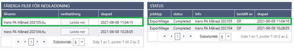 Completed, lönefilen skapad och färdig för nedladdning.png