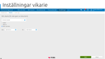 Approval Inställningar vikarie