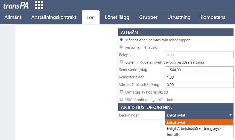 Arbetstidsförkortning, val på personkortet.JPG