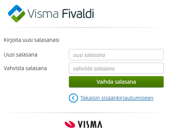 Ratkaistu: Uuden käyttäjätunnuksen luominen ja tunnuksella si... - Visma  Community