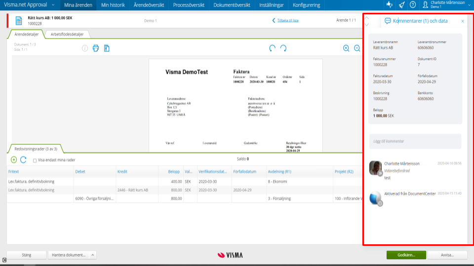 Visma.net Approval