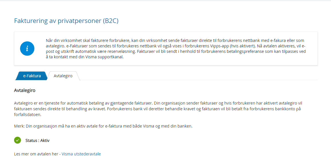 AvtaleGiro Via Visma.net Autoinvoice - Visma Community