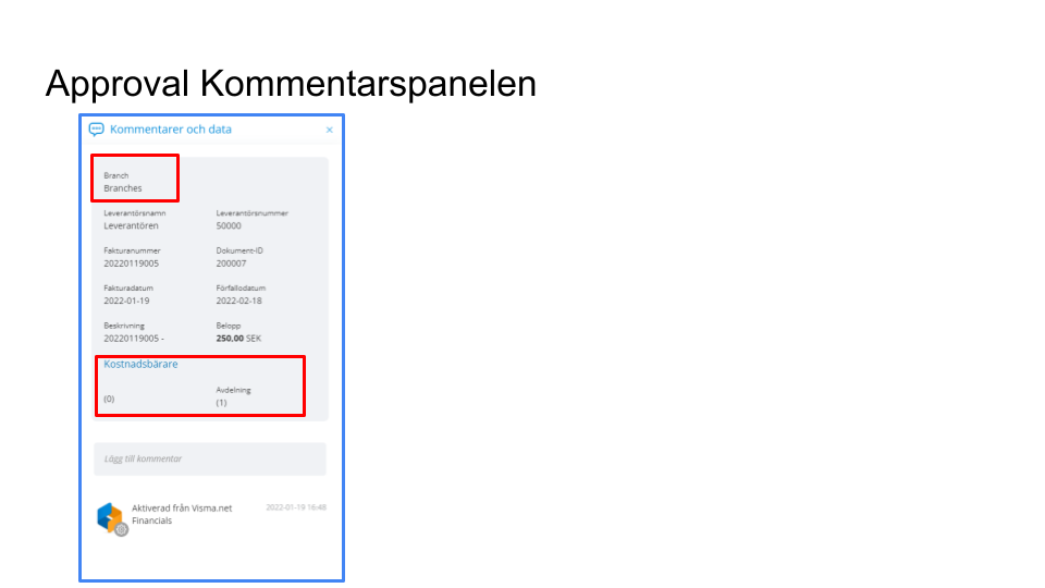 Kommentarspanelen