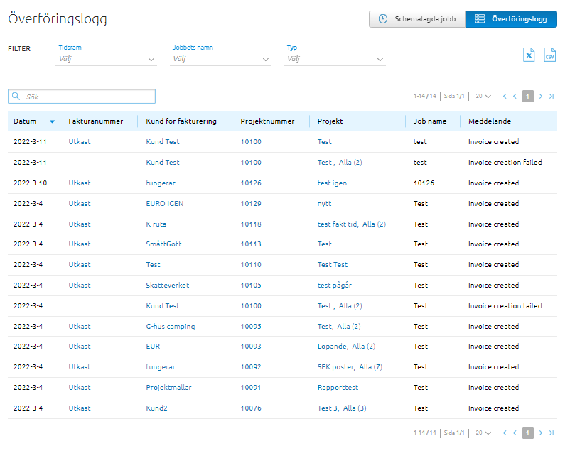 Schemalagd Fakturering - Visma Community