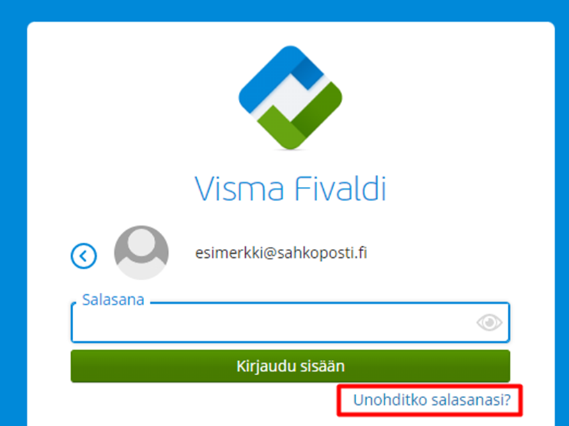 Ratkaistu: Salasanan vaihtaminen - Visma Community