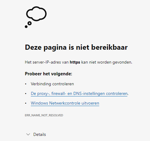 Foutmelding als je taken link start zonder dat je al bent ingelogd in Visma.net.png