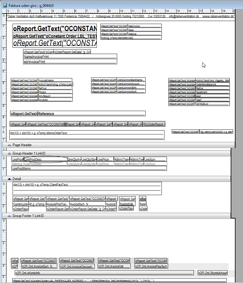 Redigering af rapport